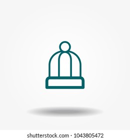 Winter Hat Icon vector