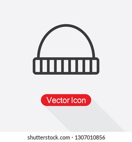 Winter Hat Icon Vector Illustration Eps10