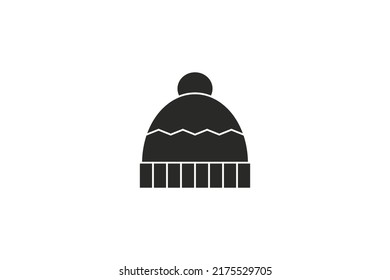 Winter hat icon. Vector illustration.