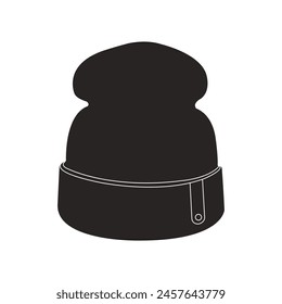 Winter hat icon vector illustration simple design