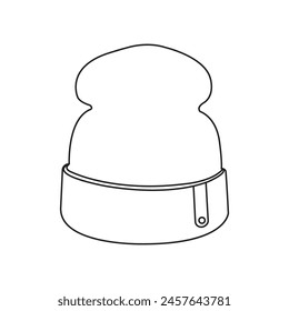 Winter hat icon vector illustration simple design