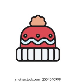 Winter Hat Icon Vector Illustration