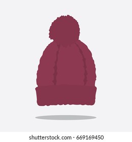 Winter hat icon, vector illustration design. Hats collection.