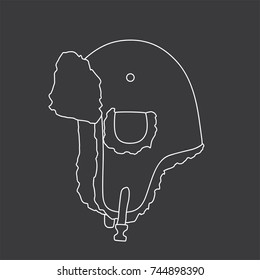 Winter hat icon, vector illustration design. Winter collection.