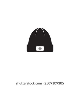 inverno chapéu ícone vetor ilustração logotipo design