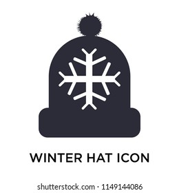 Winter hat icon vector isolated on white background for your web and mobile app design, Winter hat logo concept