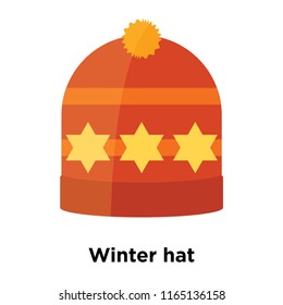 Winter hat icon vector isolated on white background, Winter hat transparent sign , snowy cold winter symbols