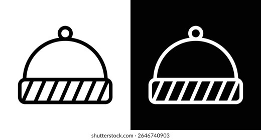 Winter hat icon vector simple element illustration editable