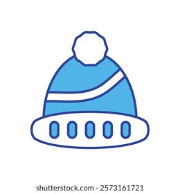 Winter Hat icon vector stock illustration