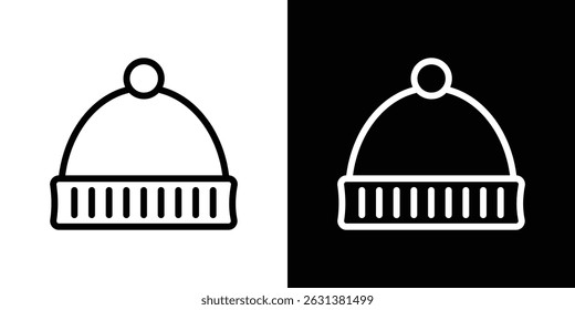 Winter hat icon vector for web, computer and mobile apps