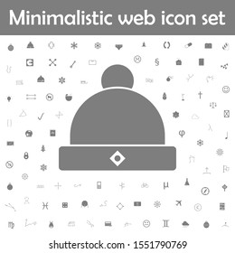 Winter hat icon. Web, minimalistic icons universal set for web and mobile