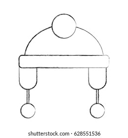 winter hat isolated icon