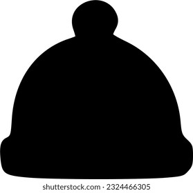 Winter-Hut-Symbol, Umriss-Vektorzeichen, lineares Piktogramm-Zeichen, Symbol, Vektorgrafik