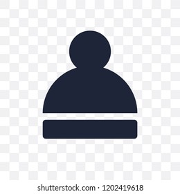 Winter hat transparent icon. Winter hat symbol design from Winter collection. Simple element vector illustration on transparent background.