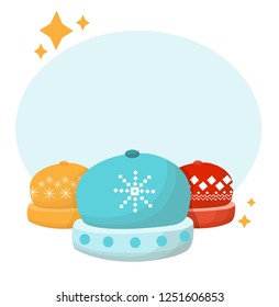 winter hat vector