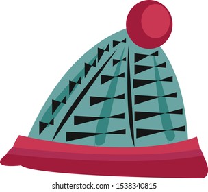 Winter hat for winter vector.
