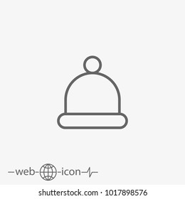 winter hat vector icon