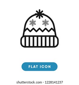 Winter hat vector icon