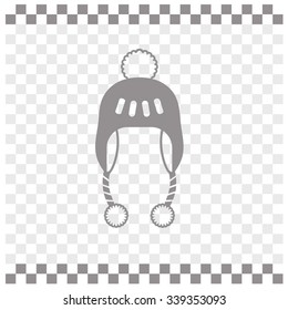 Winter hat vector icon.
