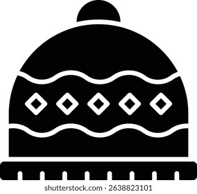 Winter Hat vector icon. Can be used for printing, mobile and web applications.