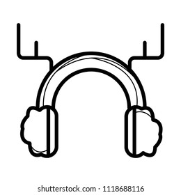 Winter headphones icon