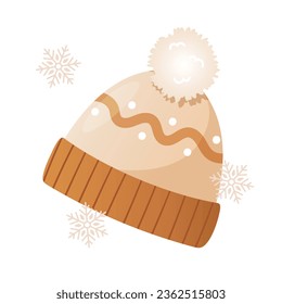 Diseño de calzado de invierno. Ilustración del vector 