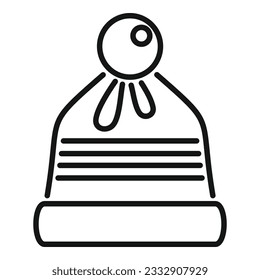 Winter headwear icon outline vector. Travel hiking. Extreme activity
