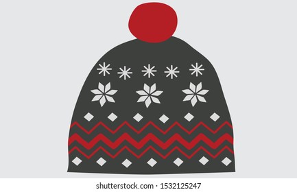 Winter headwear icon of winter headwear icon for web design isolated on white background