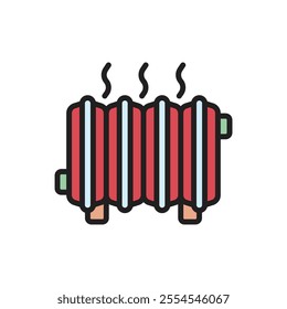 Winter Heater Icon Vector Illustration