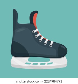 Winter hockey skates. vector illustration