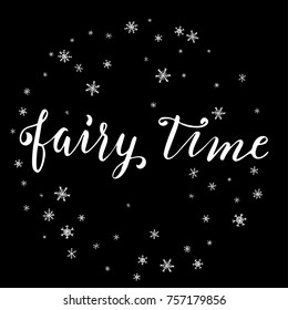Winter holiday background. Xmas postcard. Merry christmas lettering design set. Snowflake design background.