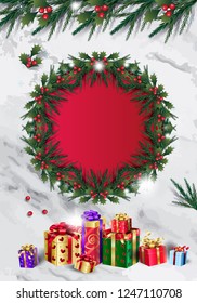 Winter Holiday Christmas decoration vector