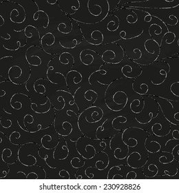 Winter holiday hand drawn design on chalkboard