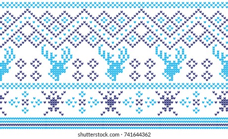 Winter Holiday Knitting Pattern with a Christmas Trees. Christmas Knitting Sweater Design. Wool Knitted Texture