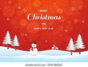 Winter holiday landscape background,celebrate theme for Christmas or New year decorative,vector illustration