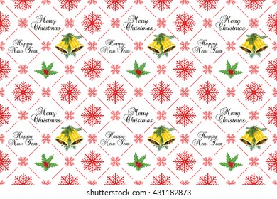 Winter holiday pattern, also for print. Pattern can be found in swatch panel