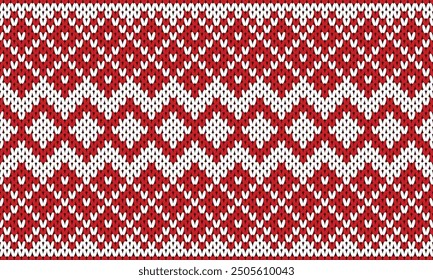 Winter Holiday Seamless Knitted Pattern