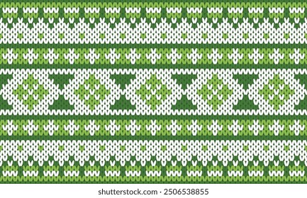 Winter Holiday Seamless Knitted Pattern. 