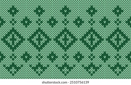 Winter Holiday Seamless Knitted Pattern.