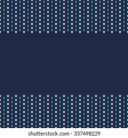 Winter Holiday Seamless Knitted Pattern