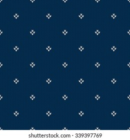 Winter Holiday Seamless Knitted Pattern