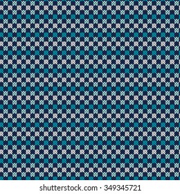 Winter Holiday Seamless Knitted Pattern. Abstract Sweater Design