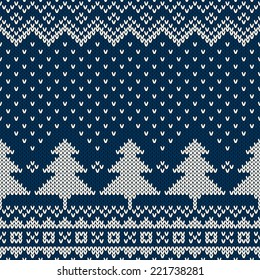 Winter Holiday Seamless Knitting Pattern