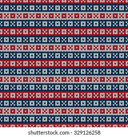 Winter Holiday Seamless Knitting Pattern