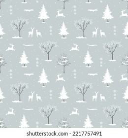 Winter holiday seamless pattern for Christmas or new year decorative,vector illustration