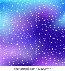 Winter Holiday shine snow background . Vector Christmas blurred texture for greeting card.
