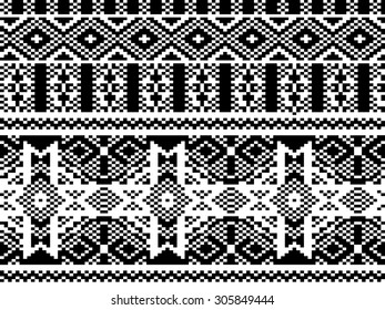 Winter Holiday sweater or hat design. Vector pattern