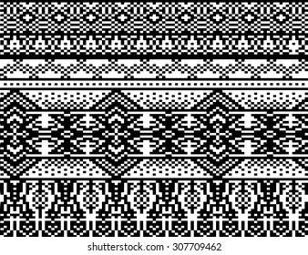 Winter Holiday sweater or hat design. Vector pattern