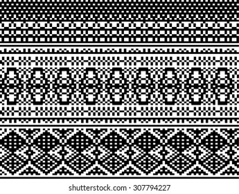 Winter Holiday sweater or hat design. Vector pattern