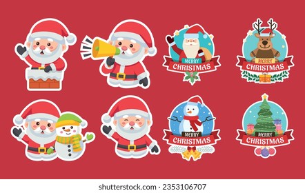 Winter holiday templates.Winter sale social media post frame with shapes and icons of christmas tree, snowflakes and red berries.Vector illustration for mobile apps, banner design and internet ads